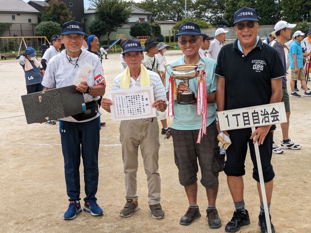 北越谷一丁目は準優勝を飾ることができました。