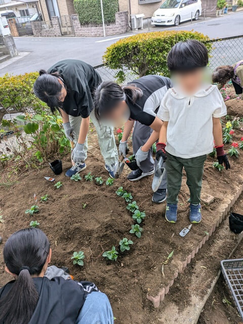 お子さんたちも手伝ってくれました。