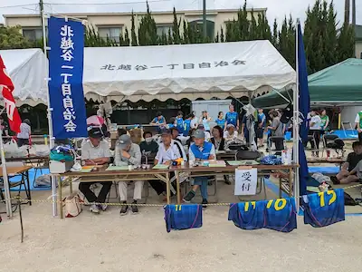 一丁目のテントの様子