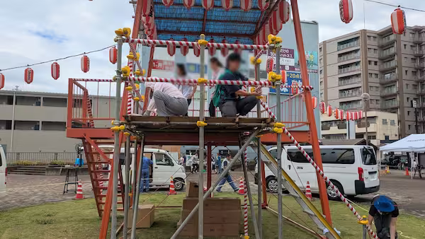 北越谷まつり当日準備