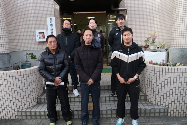 出走前の全選手の皆さん（北越谷公民館撮影）
